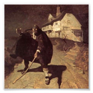 Impression Photo Pirate Art "Blind Pew" par NC Wyeth