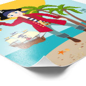 Impression Photo Pirate kid birthday (Coin)