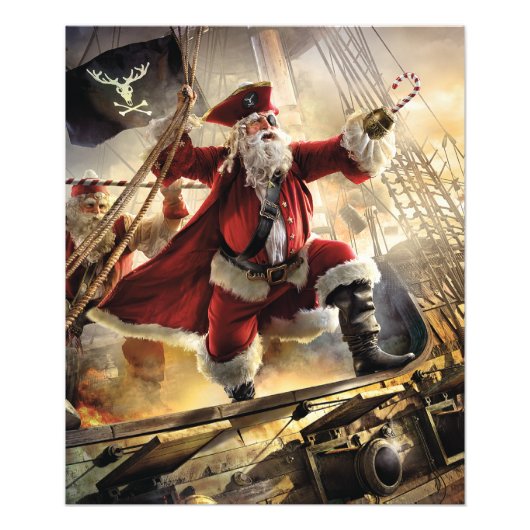 Impression Photo Pirate Père Noël (Devant)