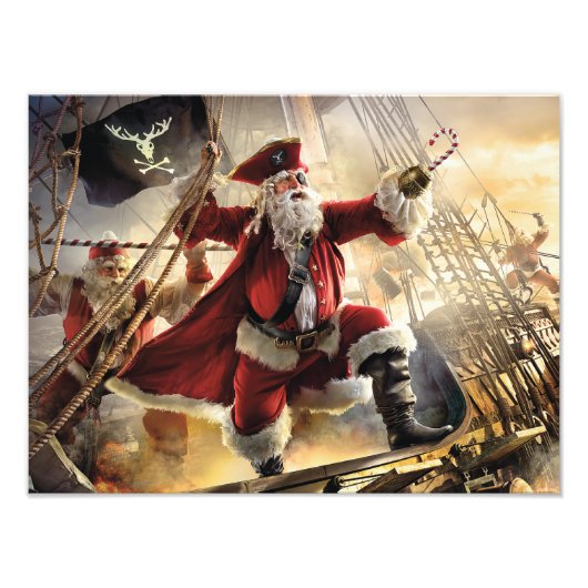 Impression Photo Pirate Père Noël (Devant)