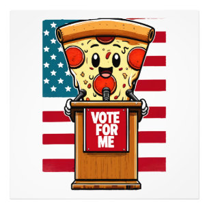 Impression Photo pizza patriotique votez pour moi