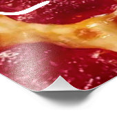 Impression Photo pizza pepperonis félicitations (Coin)