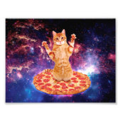 Impression Photo Pizza space cat (Devant)