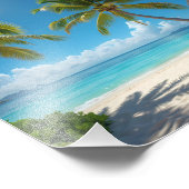 Impression Photo Plage américaine déserte (Coin)