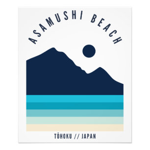 Impression Photo Plage Asamushi Tohoku Japon Rétro Vintage