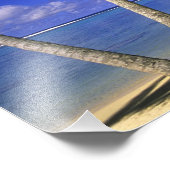 Impression Photo Plage bordée de palmiers Cook Islands 6 (Coin)