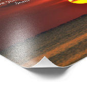 Impression Photo Plage coucher de soleil Bible Ecriture - Jérémie 2 (Coin)