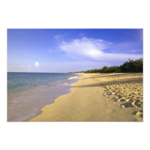 Impression Photo plage de Baie Longue Long Bay, St-Martin,