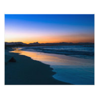 Plage de Belongil juste après le coucher du soleil
