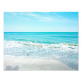 Impression Photo Plage de Floride Tropical Sable Ocean Waves Sandpi (Devant)