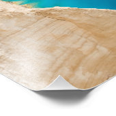 Impression Photo Plage de Navagio Grèce (Coin)