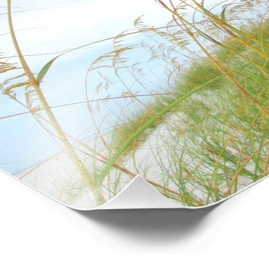 Impression Photo Plage de sable blanc Dune Gris (Coin)