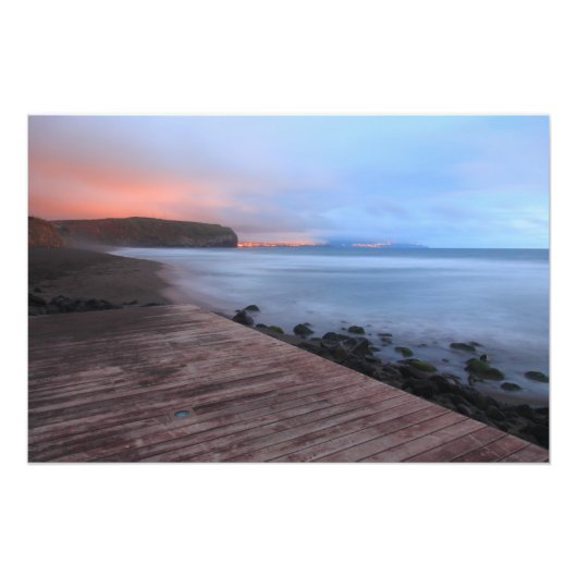 Impression Photo plage de Santa Barbara (Devant)