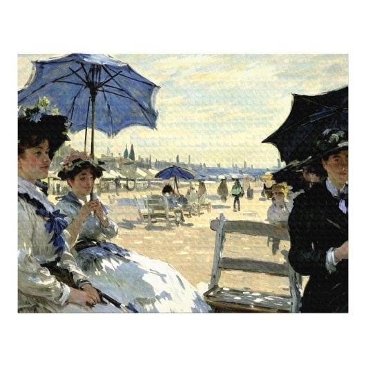 Impression Photo Plage de Trouville (Devant)