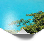 Impression Photo Plage tropicale de l'île des Caraïbes (Coin)