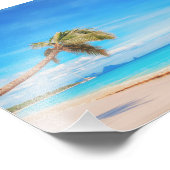 Impression Photo Plage tropicale des Caraïbes (Coin)