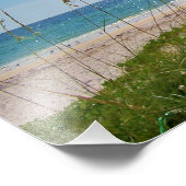 Impression Photo Plage tropicale et avoine marine (Coin)