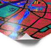 Impression Photo Plan de rue de Londres Angleterre (Coin)