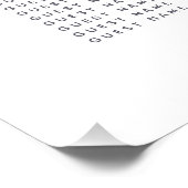 Impression Photo Plan de sièges mariage de l'aquarelle rose (Coin)