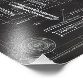 Impression Photo Plan noir de l'expédition spatiale (Coin)