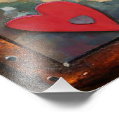 Impression Photo Planche à lèvres Fleurs Coeur Steampunk Series (Coin)