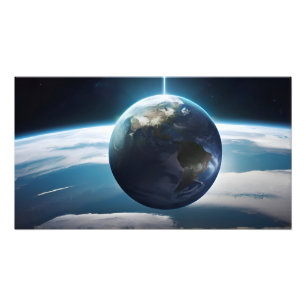Impression Photo Planète terrestre de l'espace