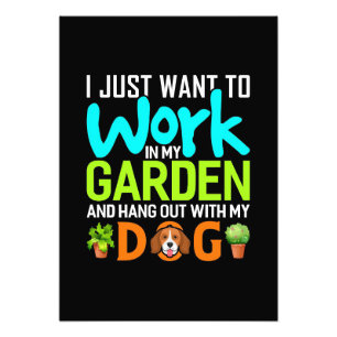 Impression Photo Plante Aime Dans Mon Jardin Avec Mon Chien
