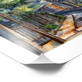 Impression Photo Plaza Joaquín Edwards Bello (acuarela) (Coin)