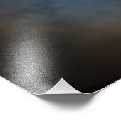 Impression Photo Pleine lune avec Halo Bleu (Coin)