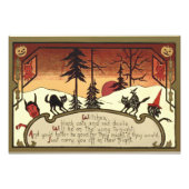 Impression Photo Pleine lune de Citrouille sorcier Devil Jack O'Lan (Devant)