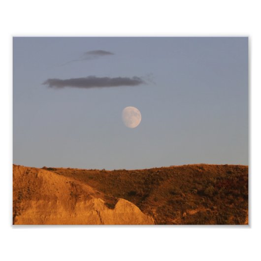 Impression Photo Pleine lune sur la montée (Devant)