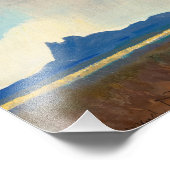 Impression Photo Pluie pour le Golfe par Maynard Dixon (Coin)