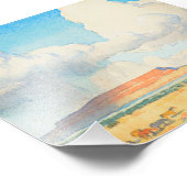 Impression Photo Pluie sur la Mesa par Maynard Dixon (Coin)