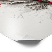 Impression Photo Plumes - Rouge, blanc et bleu (Coin)