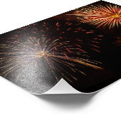 Impression Photo Plusieurs explosions de feux d'artifice sur fond n (Coin)