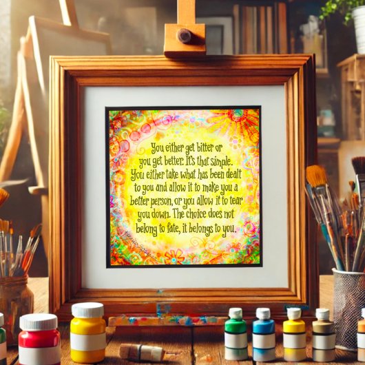 Impression Photo Plutôt amer ou mieux l'inspiritisme jaune