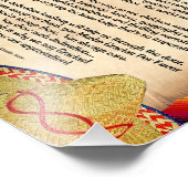 Impression Photo Poème d'appréciation du professeur Gracias (Coin)