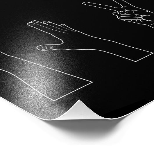 Impression Photo Poignées de ciseaux de papier (Coin)