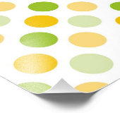 Impression Photo Points de polka citriques (Coin)