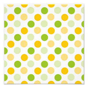 Impression Photo Points de polka citriques