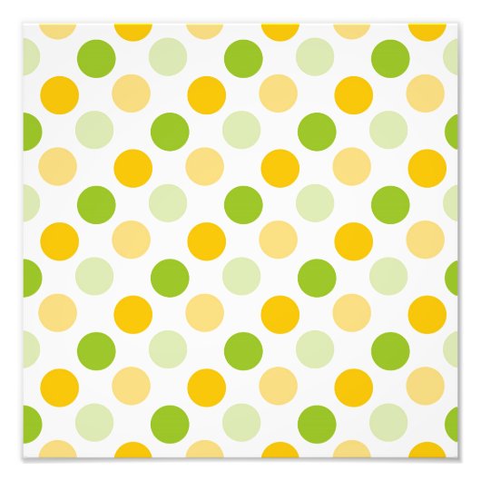 Impression Photo Points de polka citriques (Devant)