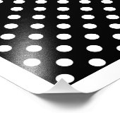 Impression Photo Pois noirs et blancs (Coin)