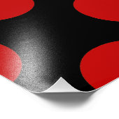 Impression Photo Pois rouges, Motif à points polka, points, pointil (Coin)