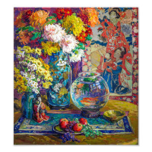 Impression Photo Poissons, fruits et fleurs Kathryn E. Cherry