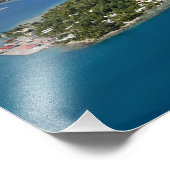 Impression Photo Polynésie française, Bora Bora. Vue aérienne de (Coin)