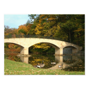 Impression Photo Pont arc-en-ciel en automne au Grove City College