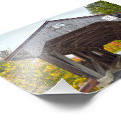 Impression Photo Pont couvert Power House, Vermont (Coin)