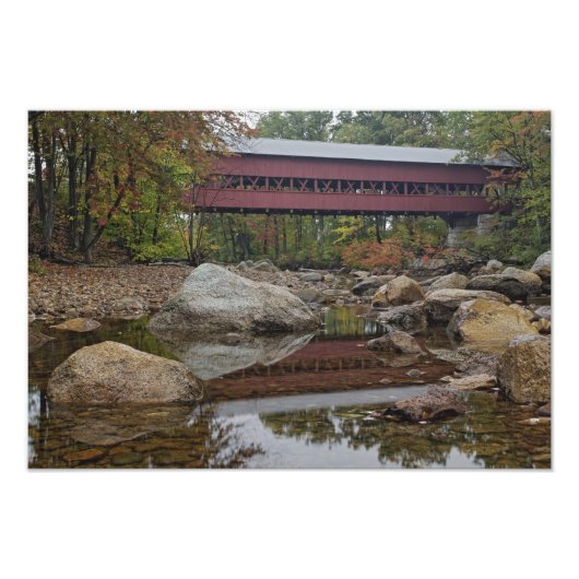 Impression Photo Pont d'Albany, juste au large du Kancamagus (Devant)