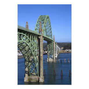 Impression Photo Pont de la baie de Yaquina enjambant la baie de Ya