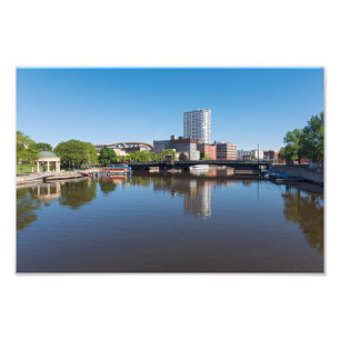Impression Photo pont de la rivière milwaukee et de la rue state